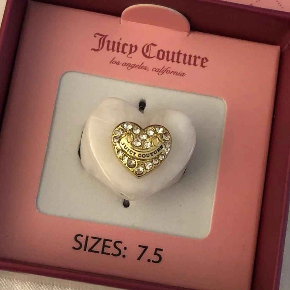 Juicy Couture white pearlescent